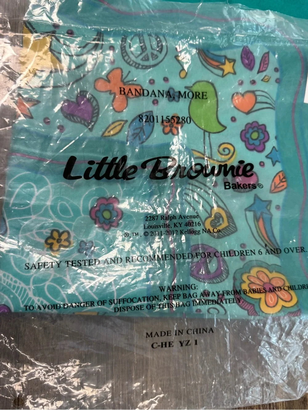 Little Brownie bright turquoise